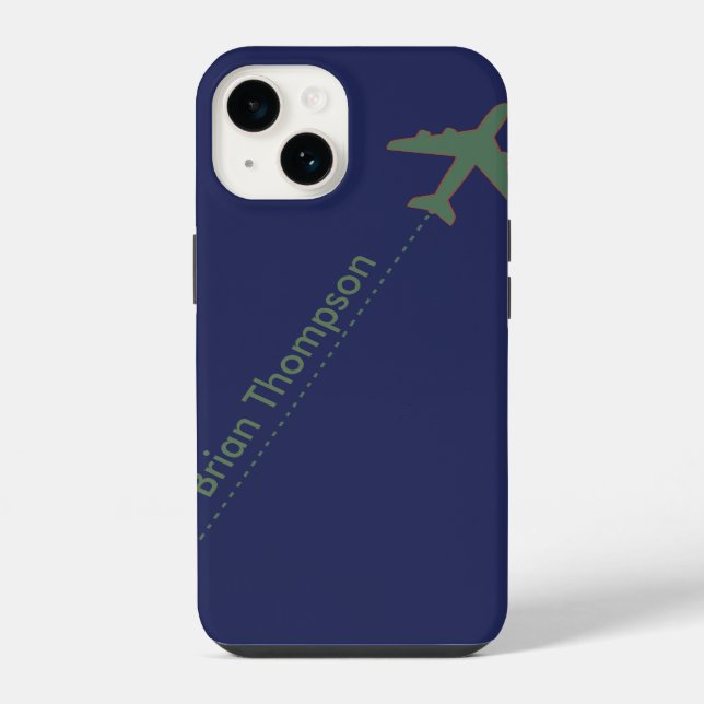 personalisierter Pilot iPhone Hülle (Rückseite)