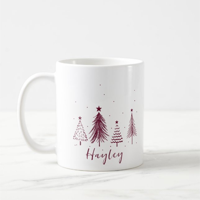 Personalisierter Pine Tree Kaffeetasse (Links)
