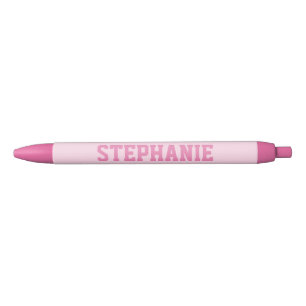 Personalisierter Pink-Pen-Patch-Varianz Kugelschreiber