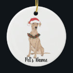 Personalisierter Pinscher Keramik Ornament<br><div class="desc">Machen Sie die schöne Liste in diesem Jahr mit einem Ornament Ihres Lieblings Pinscher elf! Für die süßesten Geschenke,  paaren Sie es mit einem passenden Kunstdruck oder einem anderen Artikel aus meiner Sammlung!</div>