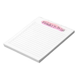 Personalisierter Pinselstrich Notizblock
