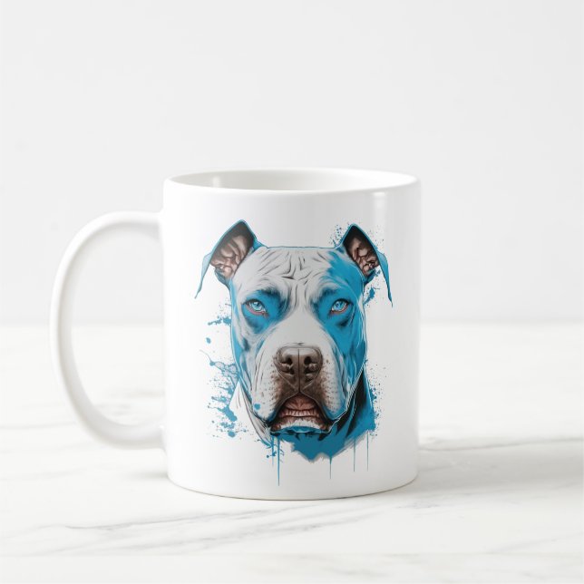 Personalisierter Pitbull-Vater Kaffeetasse (Links)