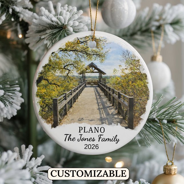 Personalisierter Plano-Schmuck, Individuelles Texa Keramik Ornament (Von Creator hochgeladen)