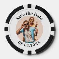 Personalisierter Poker Chip Speichern Sie die Date