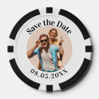 Personalisierter Poker Chip Speichern Sie die Date