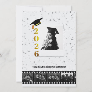 Personalisierter Polaroid-Filmrollen-Abschlusskart Einladung
