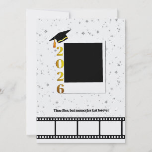 Personalisierter Polaroid-Filmrollen-Abschlusskart Einladung