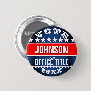 Personalisierter politischer Knopf Button
