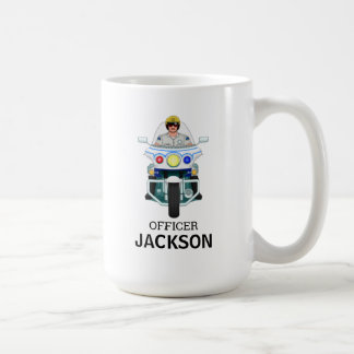Personalisierter Polizeibeamter für Motorräder - K Kaffeetasse