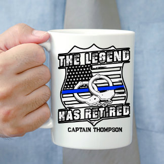 Personalisierter Polizeibeamter Kaffeemaschine Tas Kaffeetasse