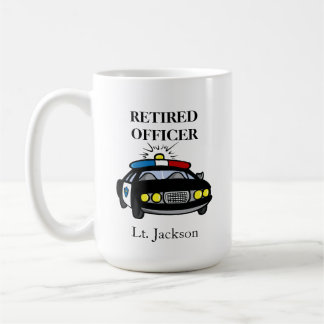 Personalisierter Polizeibeamter Kaffeemaschine Tas Tasse