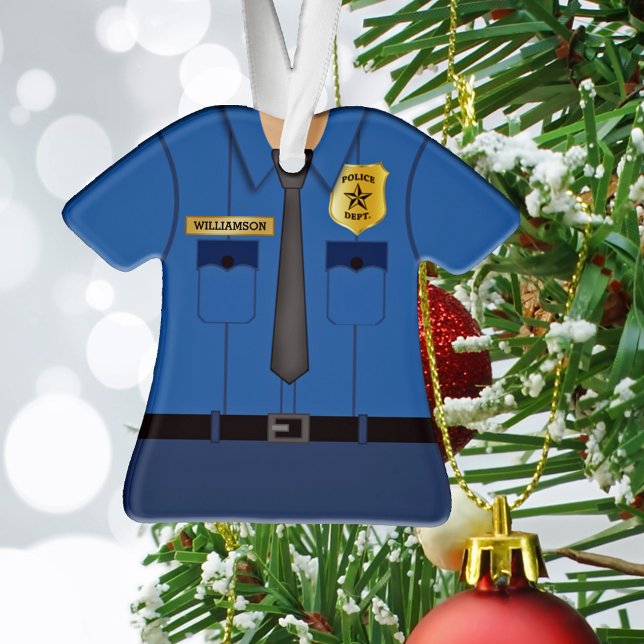 Personalisierter Polizeibeamter Ornament (Von Creator hochgeladen)
