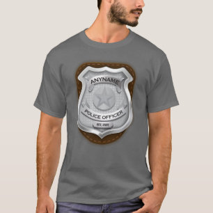 Personalisierter Polizeibeamter Sheriff Polizist N T-Shirt