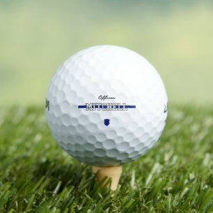 Personalisierter Polizeibeamter Thin Blue Line Golfball