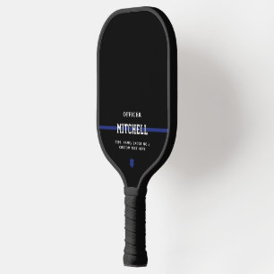 Personalisierter Polizeibeamter Thin Blue Line Pickleball Schläger