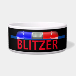 Personalisierter Polizeihund K-9 Napf