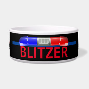 Personalisierter Polizeihund K-9 Napf