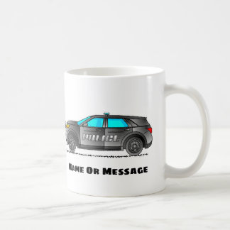 Personalisierter Polizeiwagen Polizist Kaffeetasse