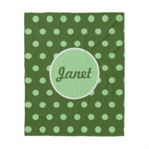 Personalisierter Polka Dot-Werfer-Schuppen (Hunter