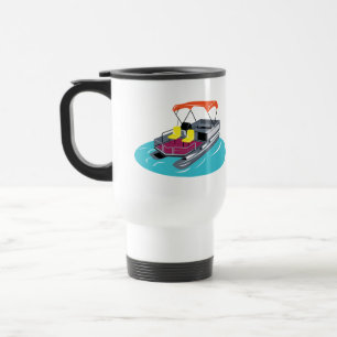 Personalisierter Pontoon Boat Travel Mug Reisebecher