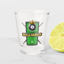 Personalisierter Pool Hall NAME 8 Ball Crown Billi