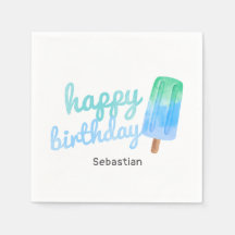 Personalisierter Popsicle Jungen Geburtstag