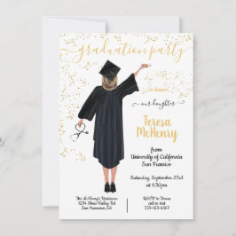 Personalisierter Portrait Nurse Medical Abschluss Einladung