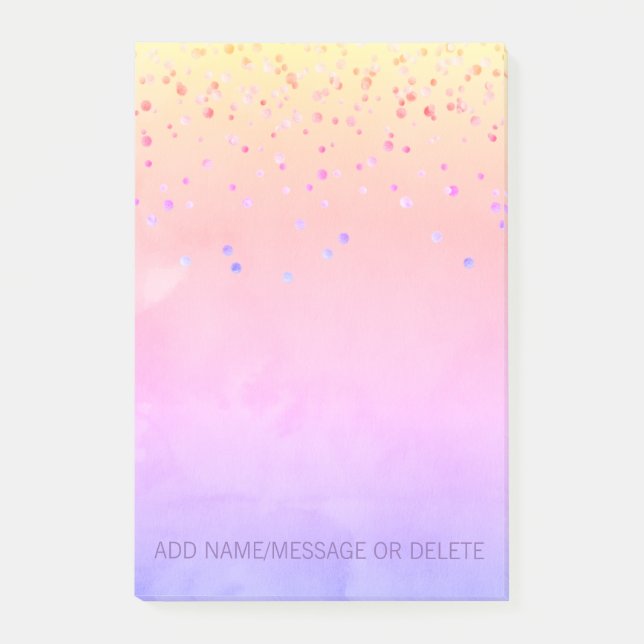 Personalisierter Post-it Klebezettel (Vorderseite)