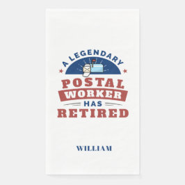 Personalisierter Postarbeiter Serviette