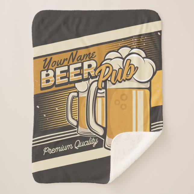 Personalisierter Premium Cold Beer Tasse Pub Bar Sherpadecke (Vorderseite)