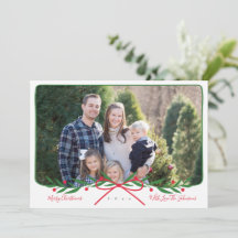 Personalisierter Preppy-Holiday-Kranz mit rotem Bo