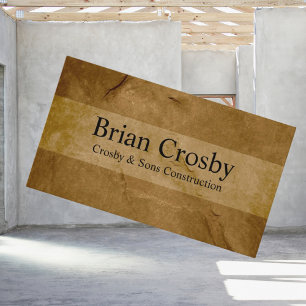 Personalisierter professioneller brauner Name Visitenkarte