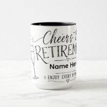 Personalisierter Prost aufs Rentenalter Champagner
