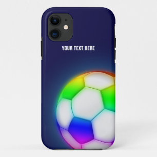 Personalisierter psychedelischer Fußball iPhone 11 Hülle