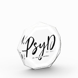 Personalisierter PsyD-Doktor der Psychologie Fotoblock