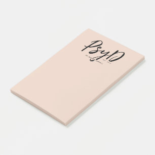 Personalisierter PsyD-Doktor der Psychologie Post-it Klebezettel