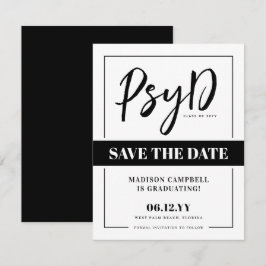 Personalisierter PsyD-Doktor der Psychologie Save The Date