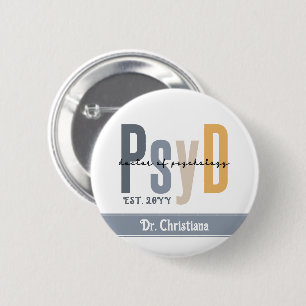 Personalisierter PsyD Doktor des Psychologie-Absch Button