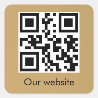 Personalisierter QR-Code-Aufkleber Quadratischer Aufkleber