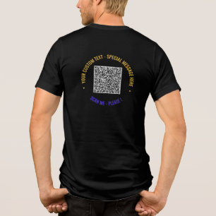 Personalisierter QR-Code Benutzerdefinierte Textvo Tri-Blend Shirt