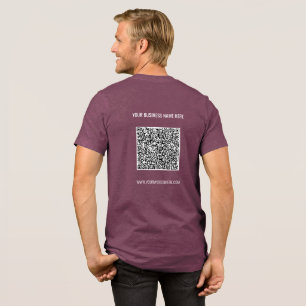 Personalisierter QR-Code Benutzerdefiniertes Textg Tri-Blend Shirt