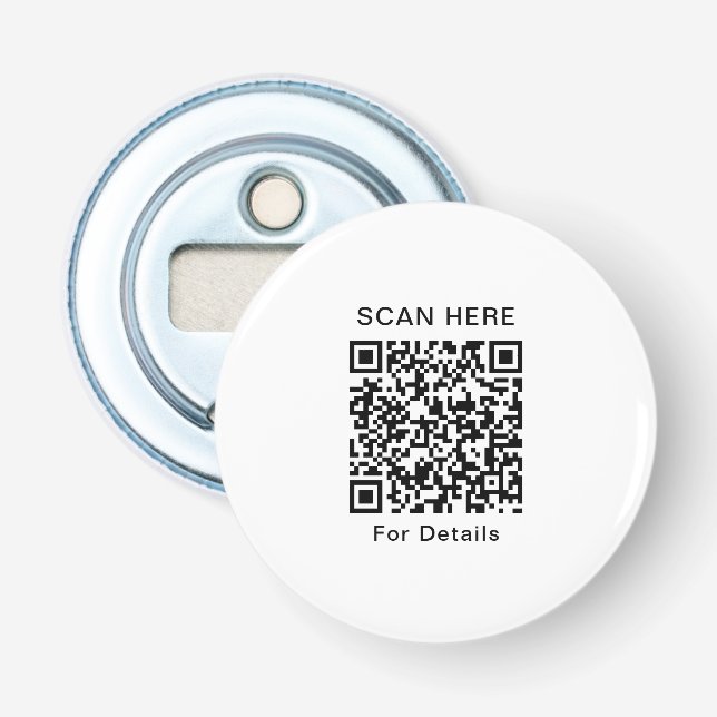 Personalisierter QR-Code-Flaschenöffner Flaschenöffner (Vorderseite)