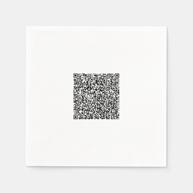Personalisierter QR-Code für Ihre Designfarbe Serviette (Vorderseite)