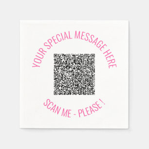 Personalisierter QR-Code für Napkins mit benutzerd Serviette
