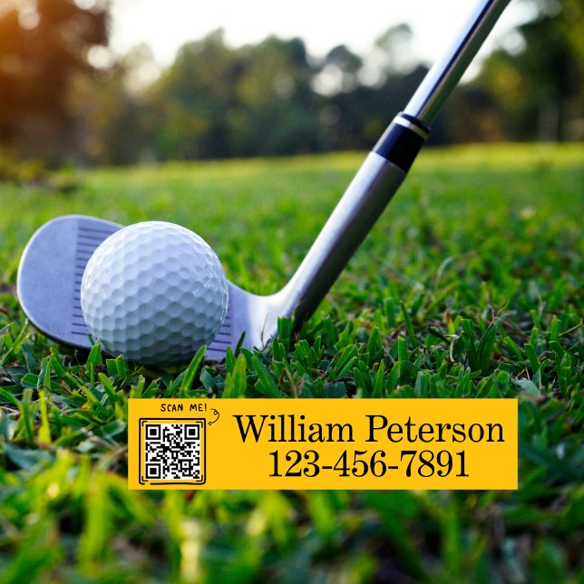 Personalisierter QR-Code Golfschläger, Ausrüstungs Etiketten (Von Creator hochgeladen)