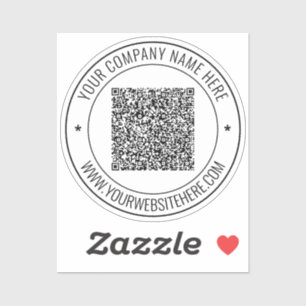Personalisierter QR-Code mit individuellem Text St Aufkleber