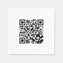 Personalisierter QR-Code - Napkins für die Werbeak Serviette