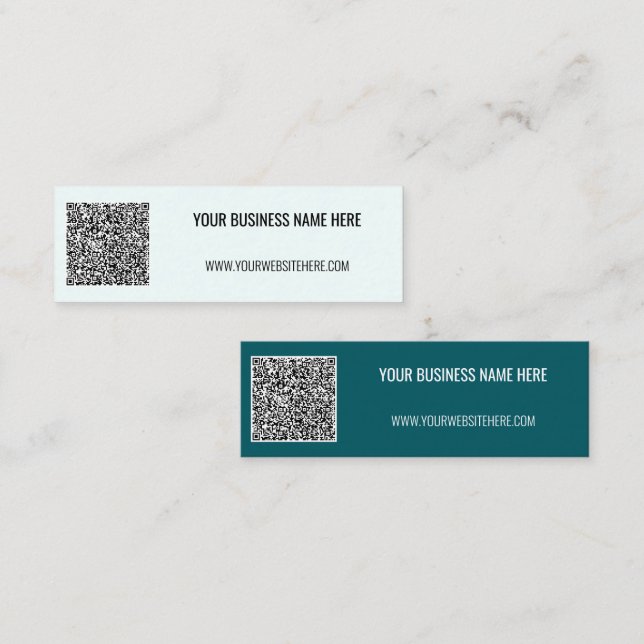 Personalisierter QR-Code und benutzerdefinierte Te Mini Visitenkarte (Vorne/Hinten)