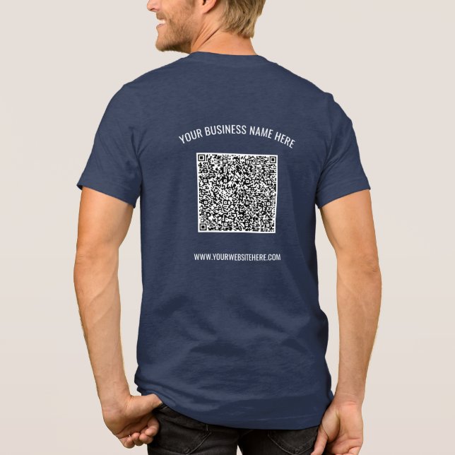 Personalisierter QR-Code und benutzerdefiniertes T Tri-Blend Shirt (Rückseite)