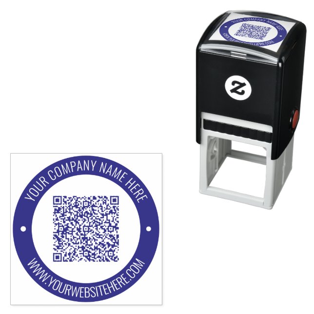 Personalisierter QR-Code und Briefmarke des Textru Permastempel (Beispiel)